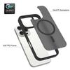 Case + 2 Tempered Glasses for iPhone 16 Pro, Hybrid Protection with Translucent Matte Black Magnetic Ring