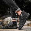 Fashion Slip-On Anti Male Winter Shoes Waterproof Men's Snow Boots Outdoor Hiking Cotton Shoe Fleece New In Fur Brands Comfortable Work