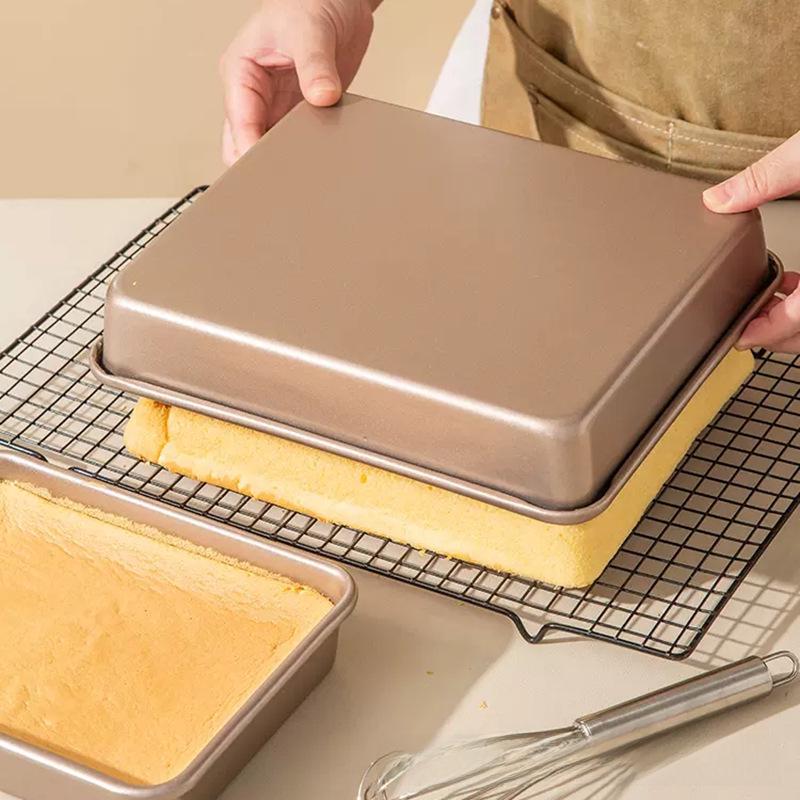 Heavy Duty Non-Stick Steel Baking Pan with Snowflake Mold for Cake, Biscuits, and Nougat