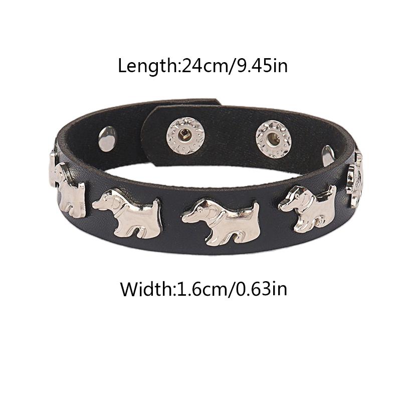 Women/Men Men Women Leather Wristband Men Women Gift Punk Style Leather Bracelet Cosplay Jewelry