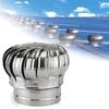 Roof Ventilator Wind Turbines Air Vent Attic Ventilator Stainless Steel Silver 270mm*240mm*150mm