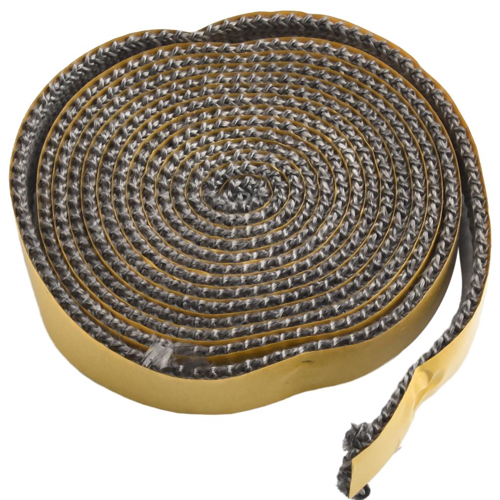 2.5m Flat Stoves Rope Heat Resistant Fiberglass Fireplace Chimney Door Sealing Cord Replacement Gasket Tape 18*3mm