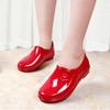 Spring and Autumn Rain Boots Women's Shallow Mouth Fashion Work Water Shoes Waterproof Non-slip Short Tube Low-top Rubber Boots Rain Boots