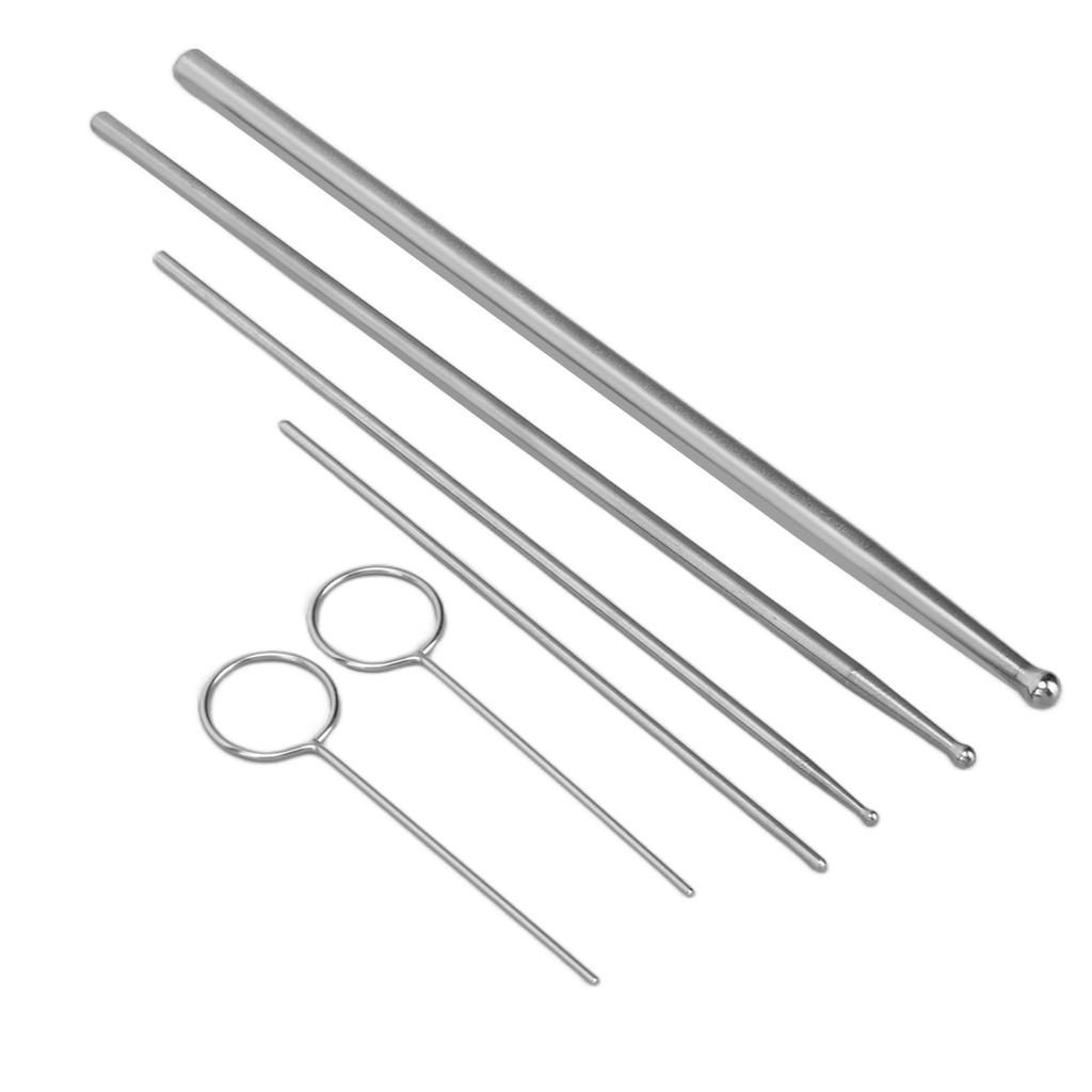 6PCS Snake Probe Kit Stainless Steel Round Head Anti Allergy Reptiles Snake Sexing Probe