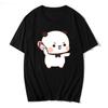 Cute Bear LOVE Unisex T Shirt Women Bubu Dudu Couple Tops Tee Summer Short Sleeve Tshirts Female Korean Casual Girl T-shirt Camisetas