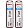 Rotring Refill B Mechanical Pencil Set of 2 S0312680 Genuine Imported Product 0.7mm