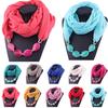 Women Cotton Linen Necklace Pendant Scarf Ethnic Style Soft Necklace Scarf