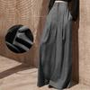 Gray High-Waist Casual Wide-Leg Pants - Women's Autumn/Winter Style