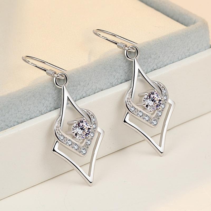 Lindon Copper Alloy Zircon Earrings Drop Earrings For Women Wedding Party Gifts
