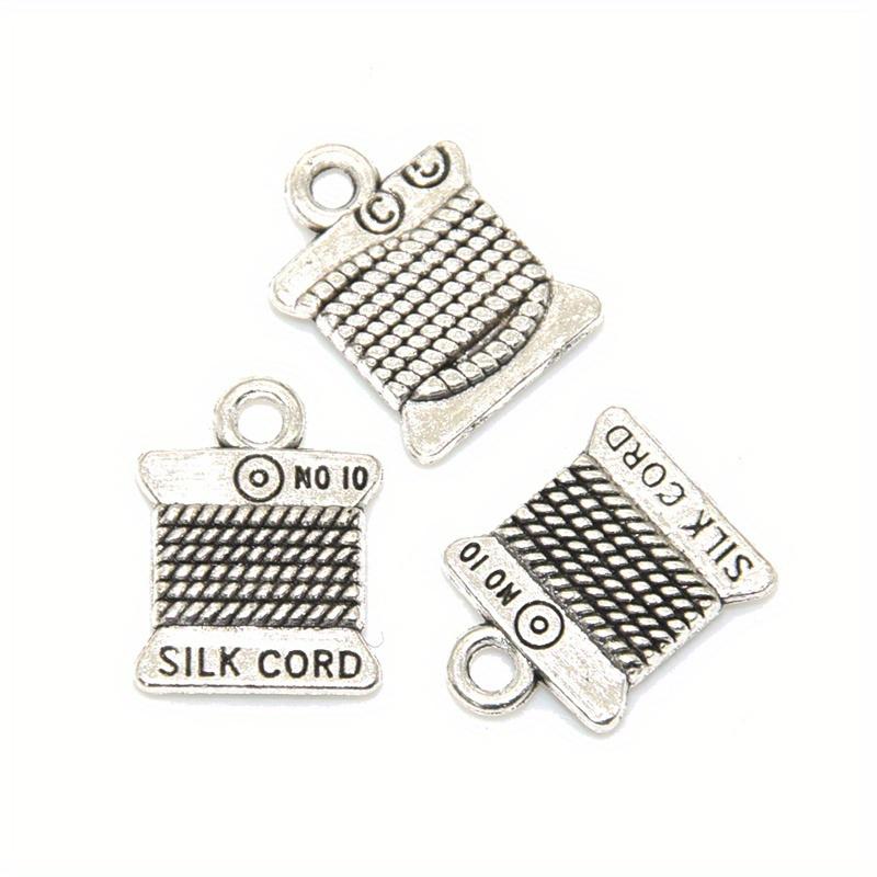 Tailor Tools Pendant DIY Alloy Jewelry Buttons 18pcs Mixed Sewing Collection Charms Antique Alloy Metal Scissors Pipe Yarn Knot Button