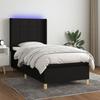 VidaXL Slat Bed Base with Mattress and LED, Upholstered Bed, Single Bed, Adult Bed for Interior Bedroom, 3138839