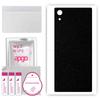 apgo Protective Skin Sticker for the Back Compatible with Sony Xperia XA1, Wrap Film, Foil, Vinyl - Pattern Matte Black