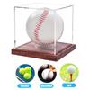 With Base Baseball Box Transparent Baseball Holder Elegant Baseball Display Case Golf Tennis Ball
