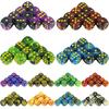 T&G 10pcs/set of 12mm D6 Gambling Dice with Gold Standard Dot for Tabletop Game