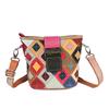 Cowhide Women'S Bag Rhombus Splicing Colored Leather Shoulder Messenger Bag Fashionable Women'S Messenger Bag