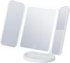 Cogit Magnifying Tabletop 2x 3x Adjustable 3 Lighting USB Rotating LED Mirror Mirror, & Magnification, Angle, Dimmable, Options, Powered, Three-Way