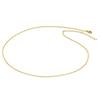 K18 Gold Necklace Chain Yellow Gold 18k Gold Birthday Anniversary Christmas White Day Gift Present Gift Wrapping Included [FANCIME] Women's Men's