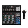 4 Channel Professional Mixer Computer Recording No Drive Sound Board USB Stereo Mixing Console for