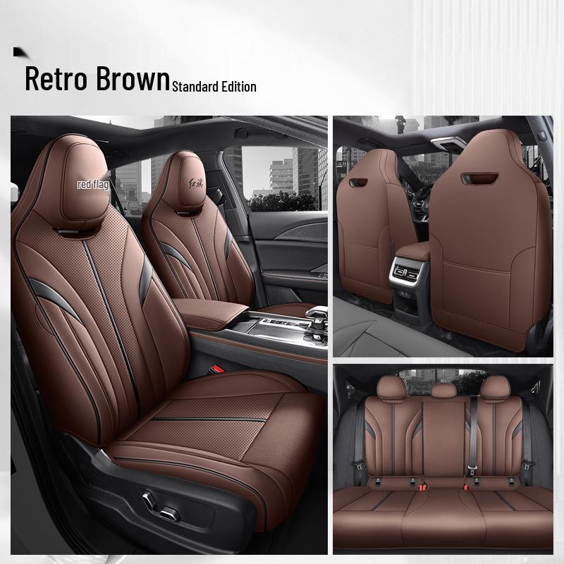 Hongqi H6 Leather Car Seat Cover – Full Surround, Universal Fit for All Seasons, 5-Seat Cars