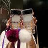 Bling Jewelled Diamond Pendant Case For Samsung Z Flip 3 Z Flip 5 Z Fold 4 S23 S22 S21 Ultra S10 S9 A54 A13 A23 A33 A53 A52 A14 A54/Redmi 10 9 9A 9T