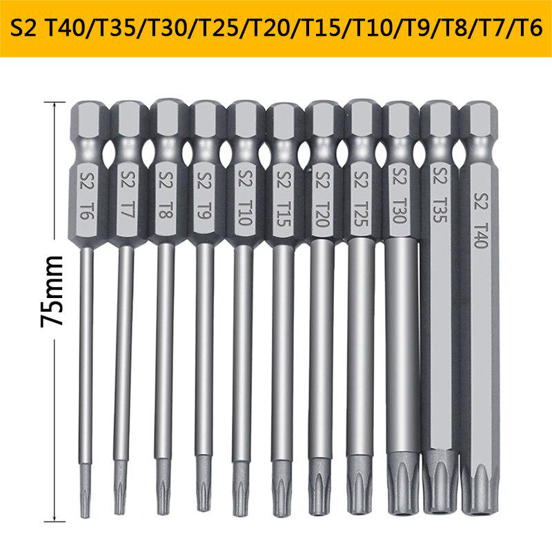 11pcs 12pcs Security Bit Set Tamper Proof Screwdriver Drill Bit Screw Driver Bits Torx Flat Head 1/4" Hex Driver Bits