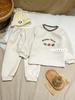 Kids' Cartoon Velvet Silk Wool Home Wear Set - Top and Pants