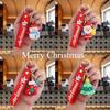 New Christmas Keychain Pvc Soft Rubber Schoolbag Pendant Doll Christmas Small Gift Series Car Accessories Interior Ornament