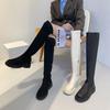 2023 Women's Over-the-Knee Black Knight Boots: Trendy, Thick-Soled, Large Size Autumn/Winter European Style