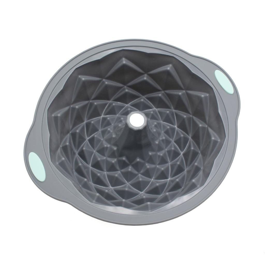 Silicone Charlotte Cake Pan Reusable Mold Fluted Cake Pan Nonstick Round Molds for Shortcake Cheesecake Brownie Tart Pie