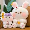 Rabbit Cartoon Cute Animal Plush Toys Lovely Deer Panda Girls Kids Gifts Bedtime