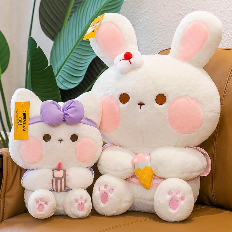 Rabbit Cartoon Cute Animal Plush Toys Lovely Deer Panda Girls Kids Gifts Bedtime