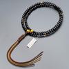 Prayer Beads Rinzai Sect Authentic Rosary Beads Glossy Tiger Eye Stone Shaku Pure Silk String Tassels Kyoto Prayer