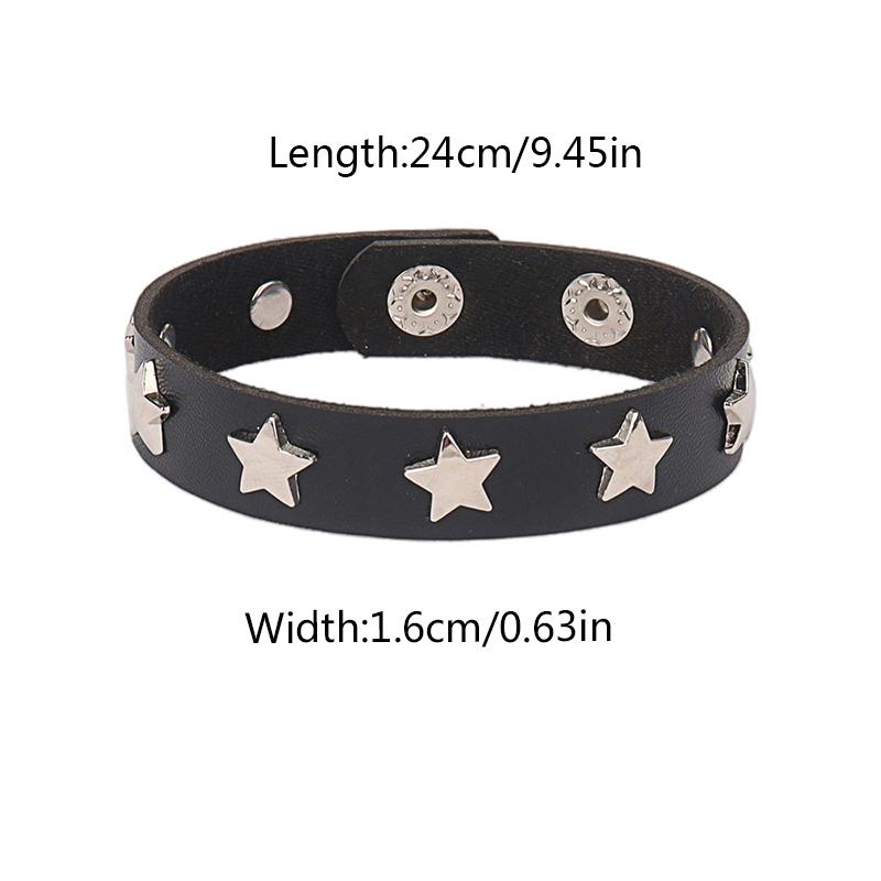 Women/Men Men Women Leather Wristband Men Women Gift Punk Style Leather Bracelet Cosplay Jewelry