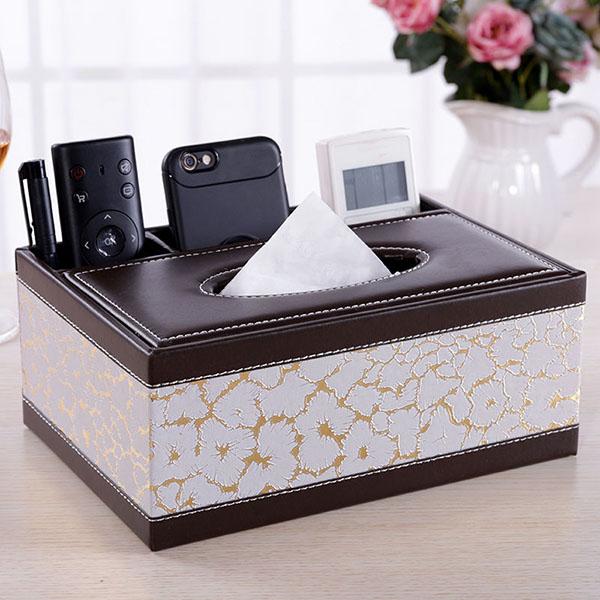 WTEMPO Simple Multifunctional Paper Towel Box Suction Box Tea Table Living Room Remote Control Household Storage Box