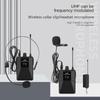 UHF Wireless Head Mounted Lavalier Microphone with Receiver Waist Pack Transmitter