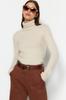 Women's Elegance Style Sweater Stone Soft Textured Basic Knitwear Sweater