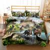 World Dinosaurs Children Duvet Cover Set EU Single Double King US Twin Full Queen Size Bed Linen Set