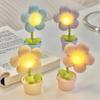 Mini LED Flower Night Light Cute Small Table Lamp Desktop Ornament Bedside Bedroom Ambient Lights Children Toy Kids Holiday Gift