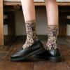 Winter Warm Flower Vintage Socks Women Korean Ins Fashion Kawaii Harajuku Mori Girl Socks Skarpetki Kobieta Femme Chaussettes