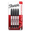 Sharpie Twin Tip Permanent Fine and Extra 4 Markers Markers, Fine, Black,