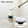Electric Spin Brush Shower Scrubber with Long Handle IPX7 Waterproof Detachable Rechargeable Cordless Tile