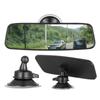 Base Safe Driving Wide Angle Glass Mirror 360° Rotating Interior Rear View Mirror with Suction Cup