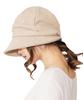 UV Protection Deep Wide Brim Velcro Size Small Face Fluffy Tuck UV Day Casquette Foldable [Superbian] Women's Hat, Casquette, Autumn/Winter, Wool,