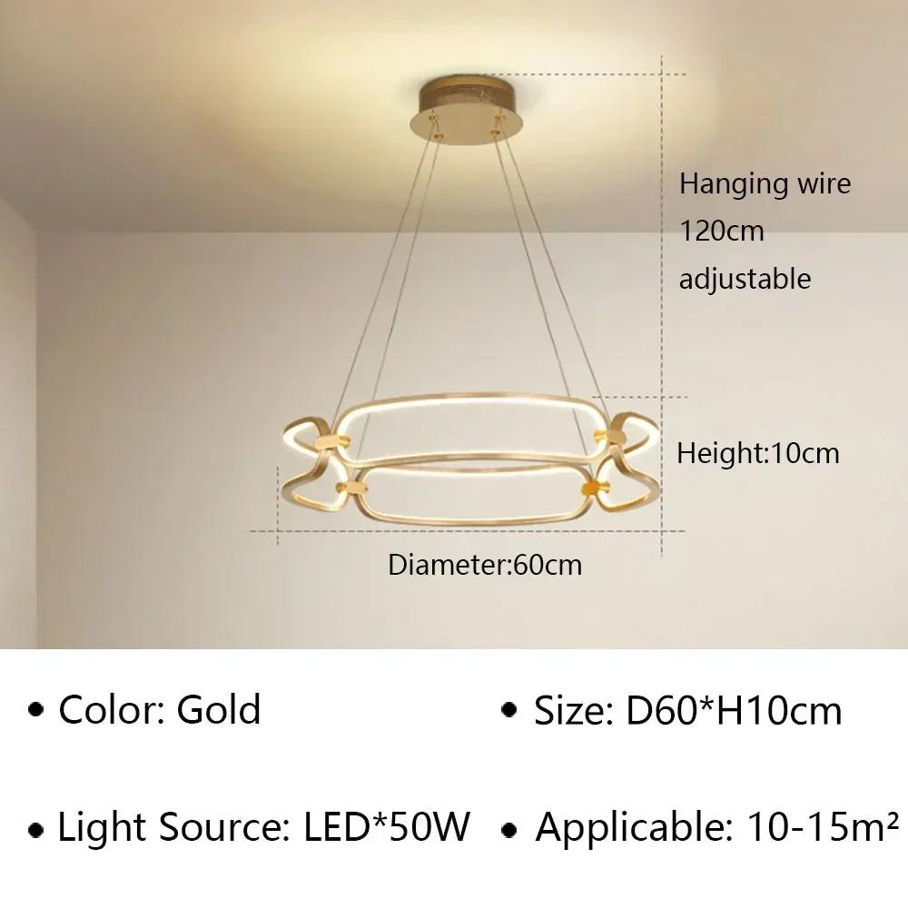 Modern LED Pendant Lamps For Living Dining Room Hall Bedroom Ceiling Chandelier Indoor Home Decoration Lighting Fixture Luster