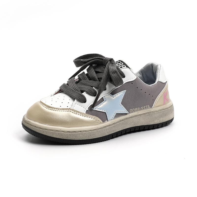 Autumn New Children's Shoes Boys Soft-soled Breathable Casual Shoes Girls Versatile Board Shoes Medium and Older Children's Tide Single Shoes