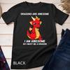 Kids Dragons Are Awesome I'm a Dragon T-Shirt For Boys And Girls Unisex T-shirt