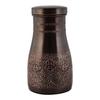 Copper Bedroom Jar with Inbuilt Glass | Rarity Carving Design | Handcrafted, Leakproof, Jointless | Ayurvedic Benefits, Antioxidant Properties