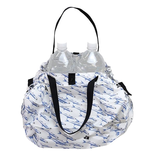Itoya Compact Bag M [Shupatto] (White, Blue)