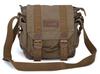 Gootium Canvas Messenger Bag Canvas Shoulder Bag Retro Unisex Olive Brown