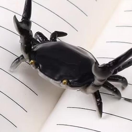 Simulation Crab Pen Holder Plastic Weightlifting Crab Stationery Pencil Stand Home Office Desktop Decoration Ornament